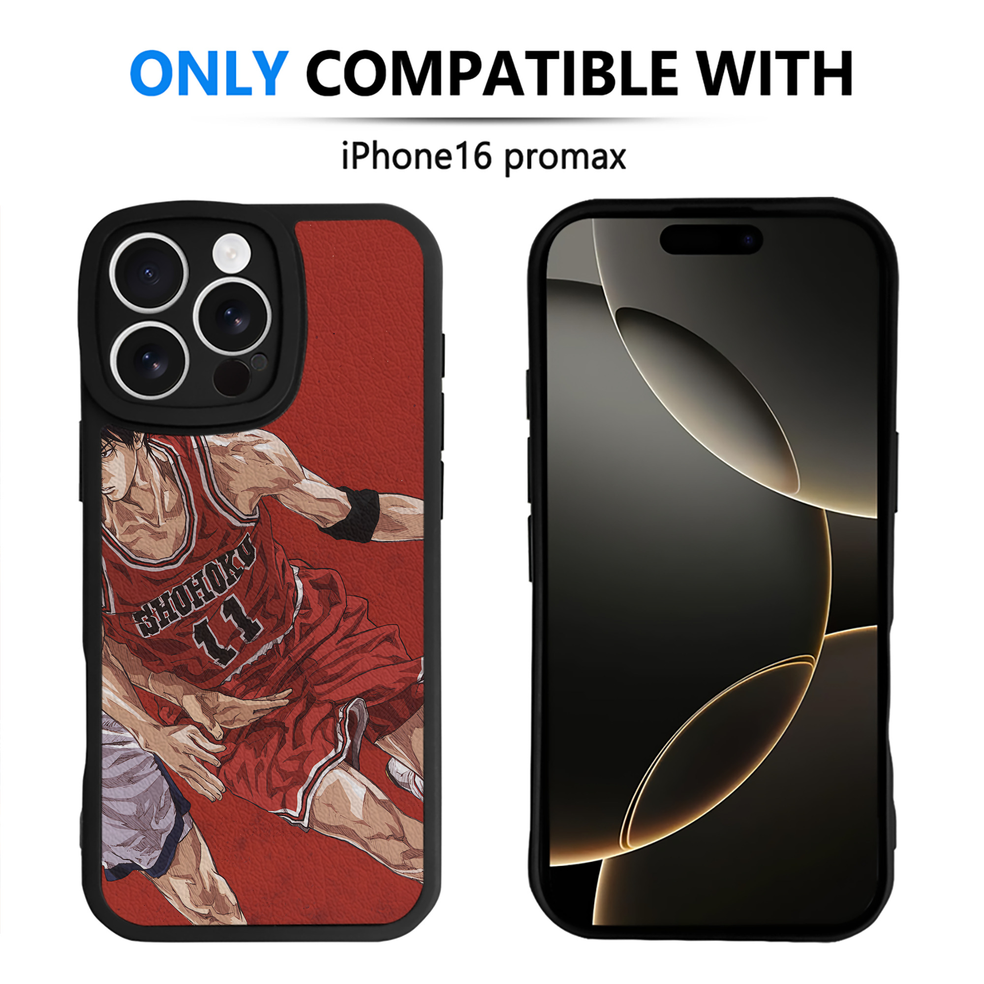 （画像用） SLAM DUNK／スラムダンク 【iPhone 16シリーズ対応】シリコンスマホケース（レザー調） 材質：シリコン